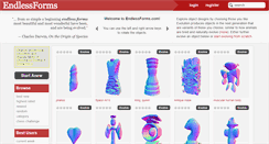 Desktop Screenshot of endlessforms.com